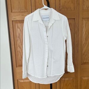 Lola River White Button-Up Shirt